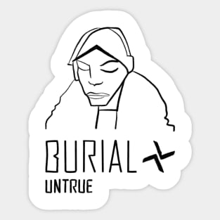 Burial Untrue Album Sticker